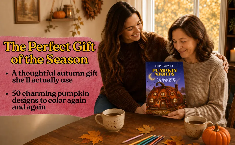Pumpkin Nights — colored pages and book preview