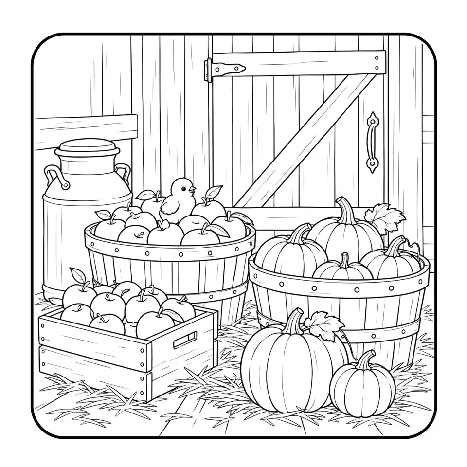 Interior page — Autumn Farm Scenes