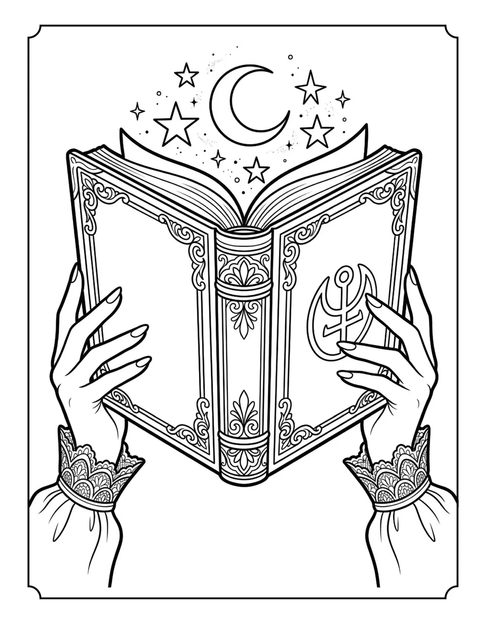 Interior page — Dark Academia Halloween
