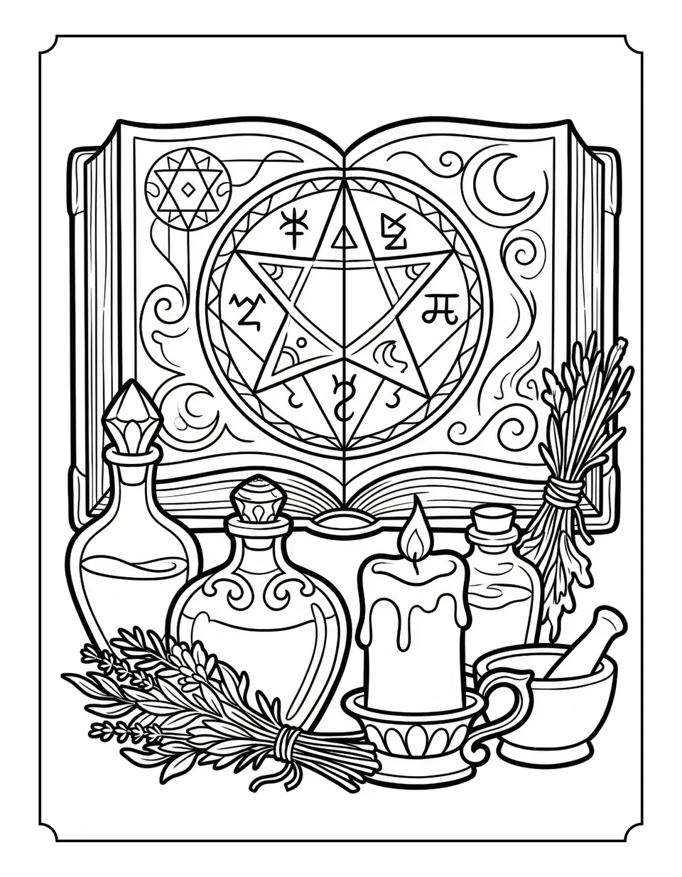 Interior page — Dark Academia Halloween
