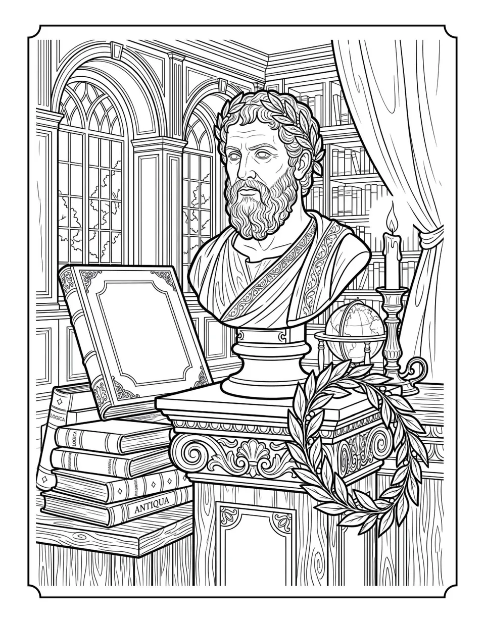 Interior page — Dark Academia Halloween